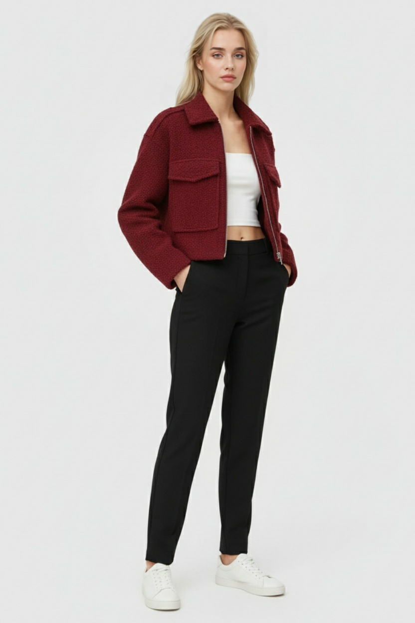 Nina | Chic Zip-Up Jacket - ginlerie 2
