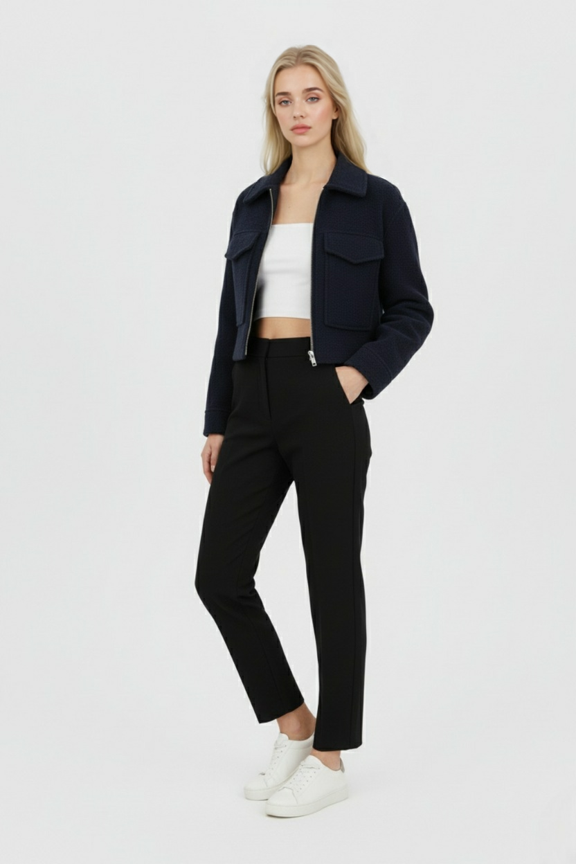 Nina | Chic Zip-Up Jacket - ginlerie 2