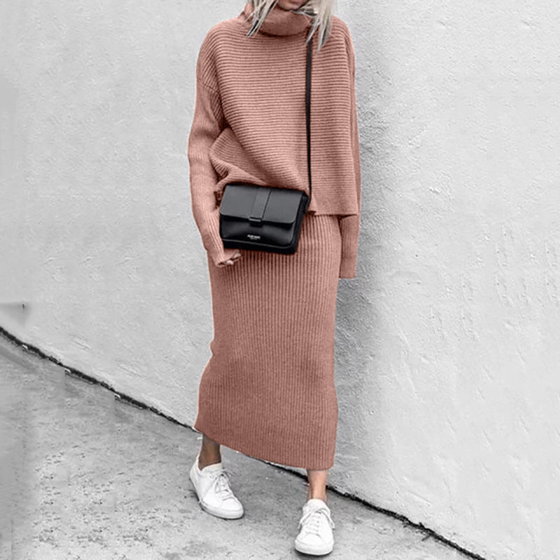 Nina | Cozy Pullover and Skirt Set - ginlerie 0