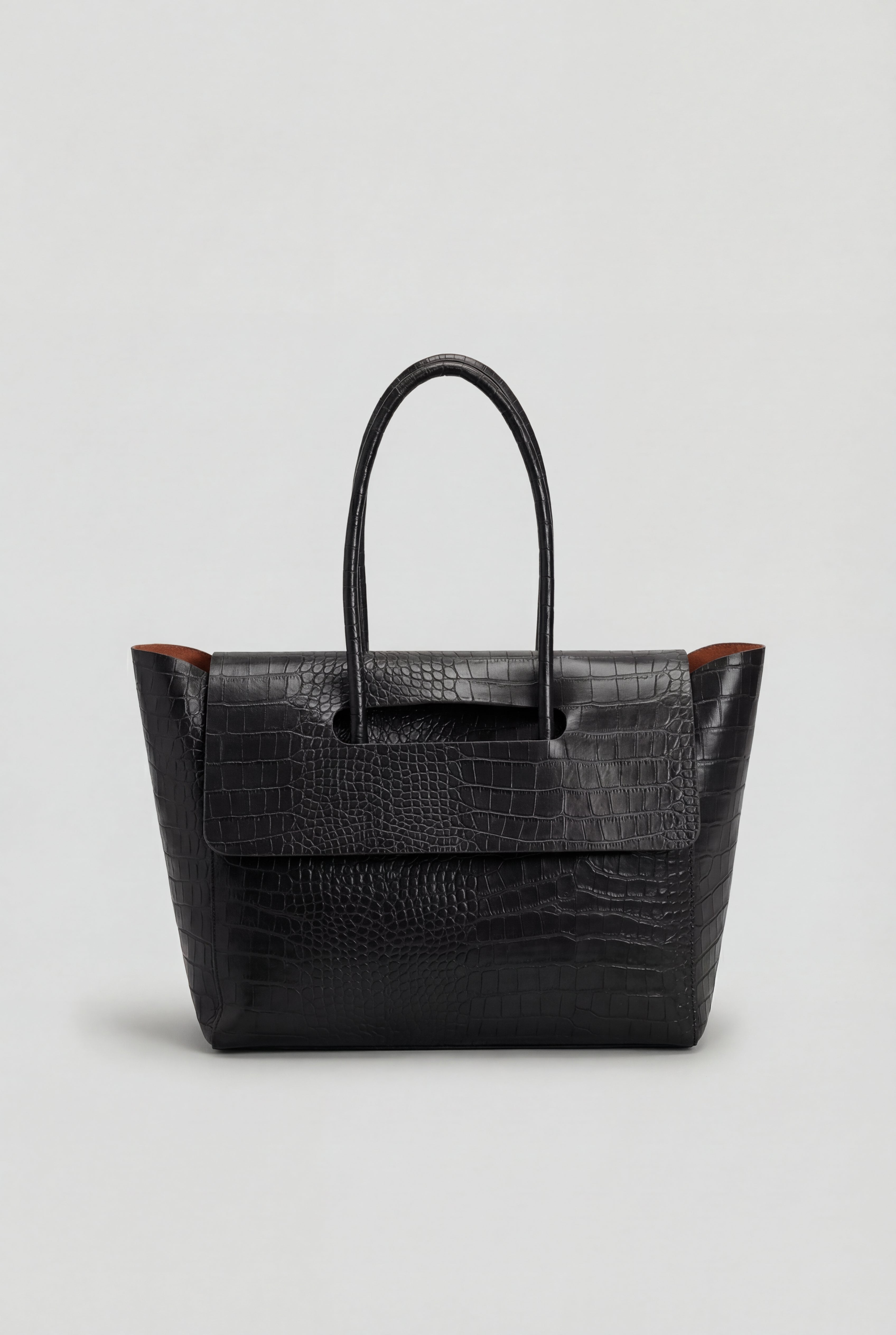 Nina | Crocodile Pattern Handbag - ginlerie 0