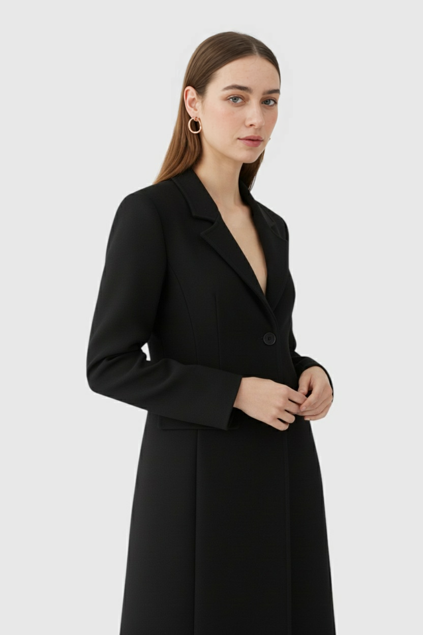 Nina | Elegant Black Coat - ginlerie 1