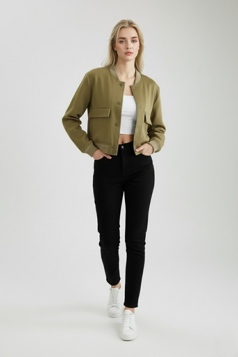 Nina | Elegant Bomber Jacket - ginlerie 2