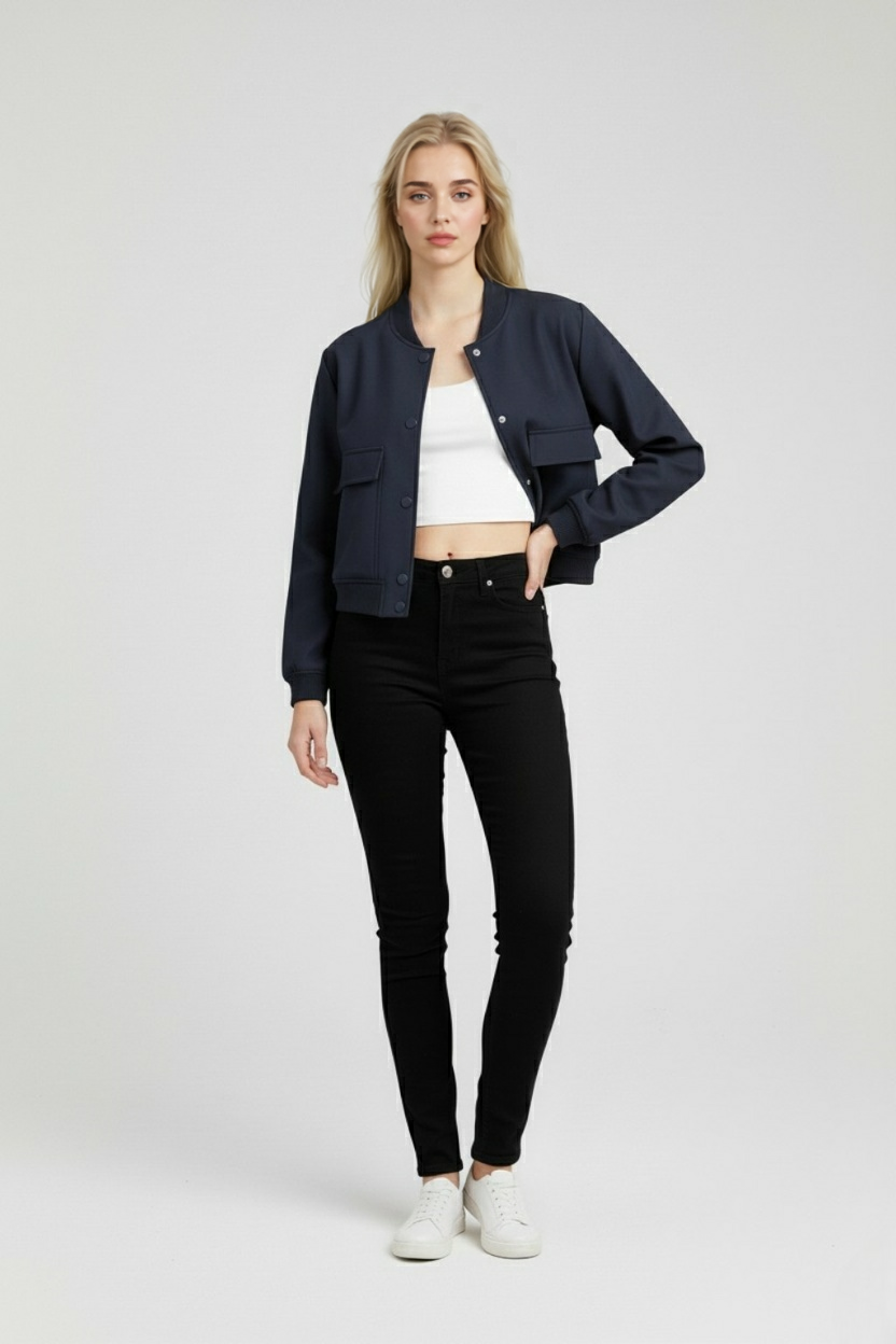 Nina | Elegant Bomber Jacket - ginlerie 2