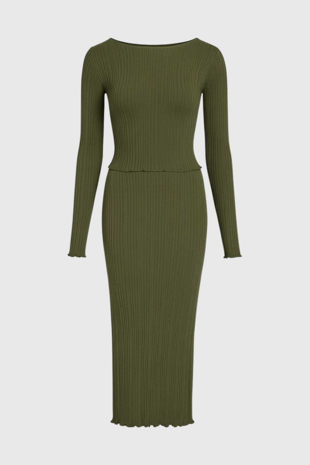 Nina | Elegant Knit Maxi Skirt Set - ginlerie 0