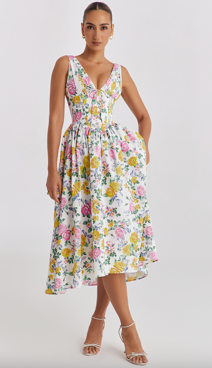 Nina | Elegant Midi Dress - ginlerie 4