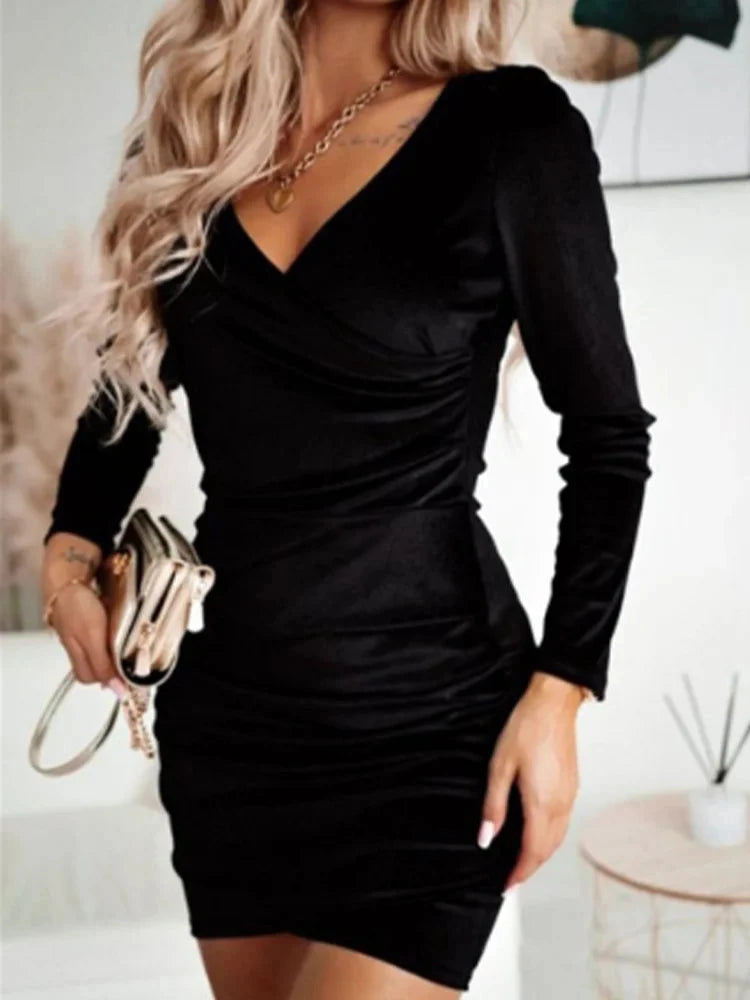 Nina | Elegant Wrap Dress - ginlerie 0