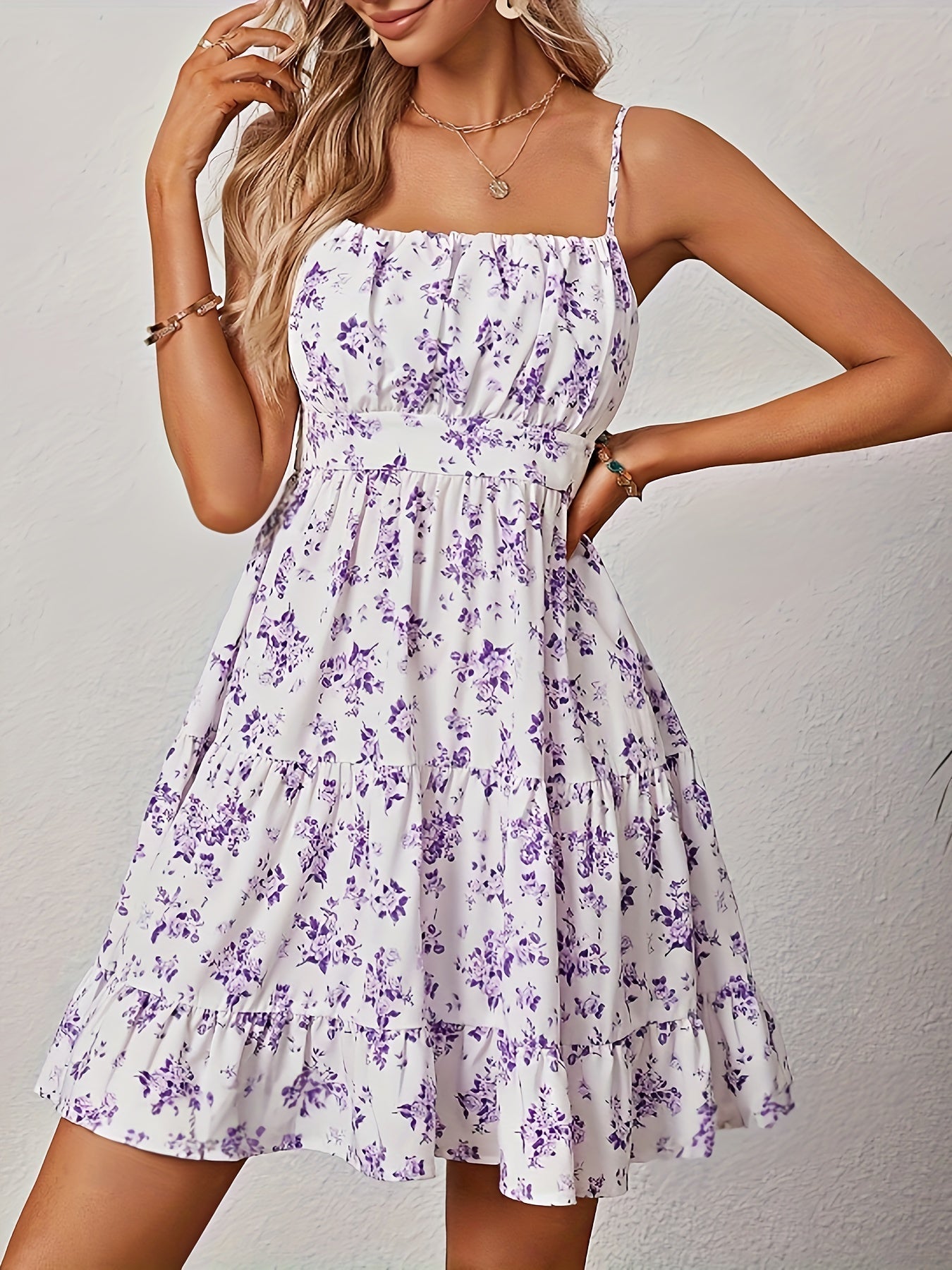 Nina | Floral Print Sundress - ginlerie 1
