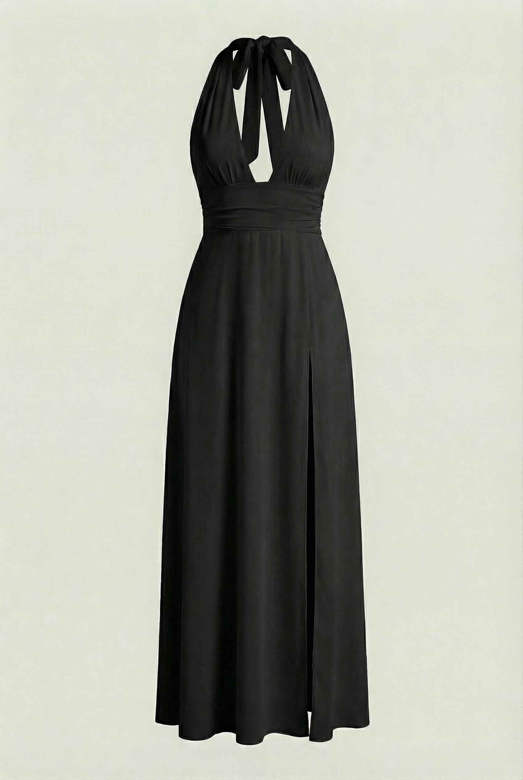 Nina | Halter Neck Maxi Dress - ginlerie 0