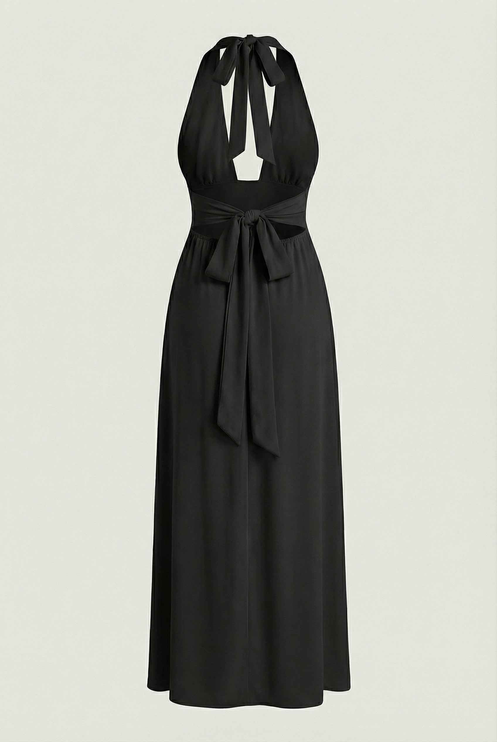 Nina | Halter Neck Maxi Dress - ginlerie 4