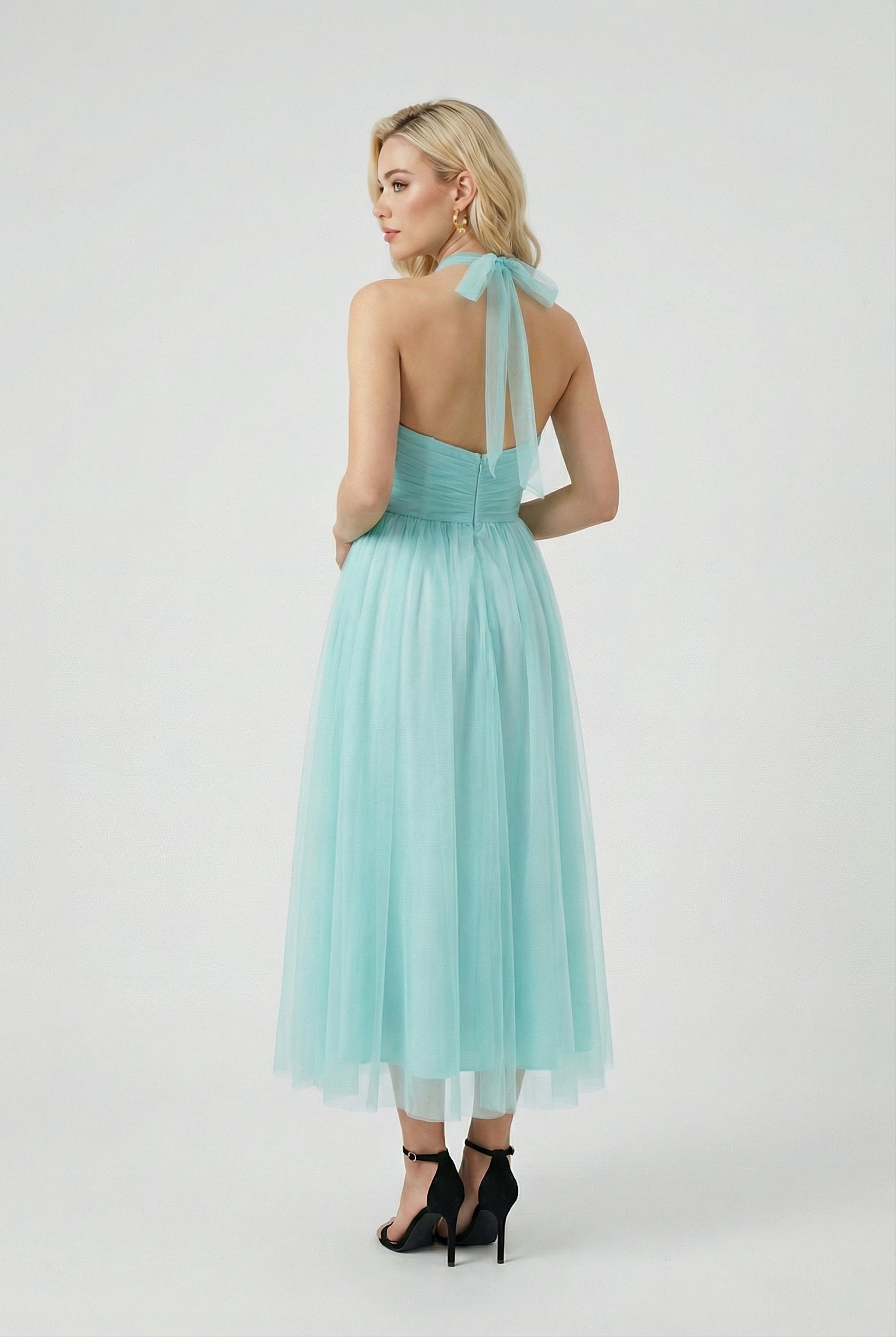Nina | Halter Neck Summer Dress - ginlerie 3