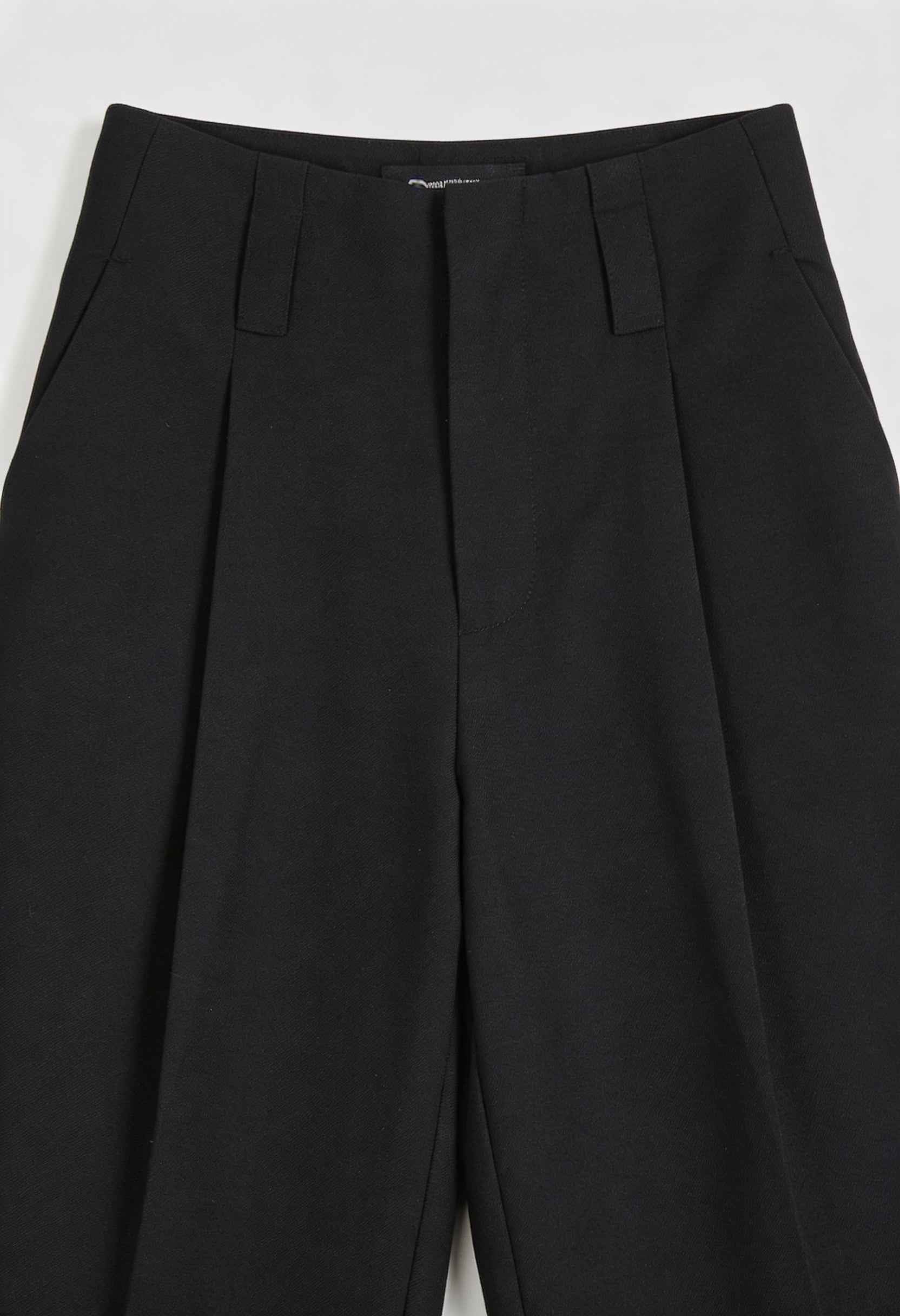 Nina | High-Waisted Pleated Linen Pants - ginlerie 3