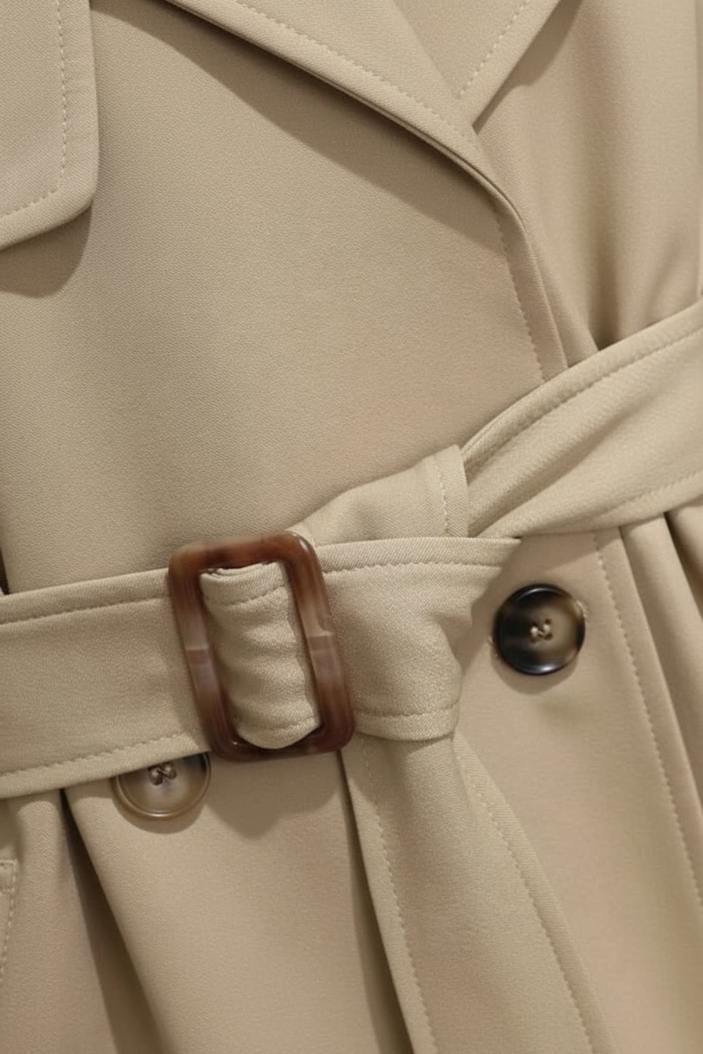Nina | Khaki Trench Coat - ginlerie 5
