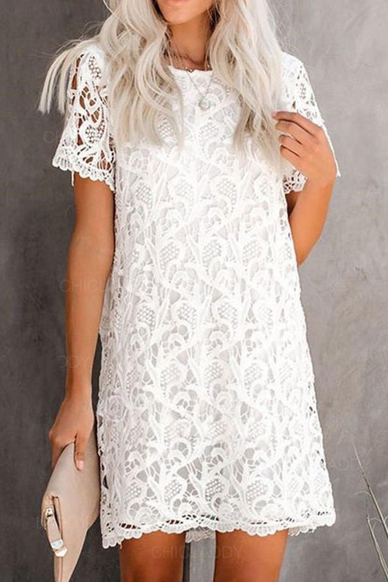 Nina | Lace Dress - ginlerie 0