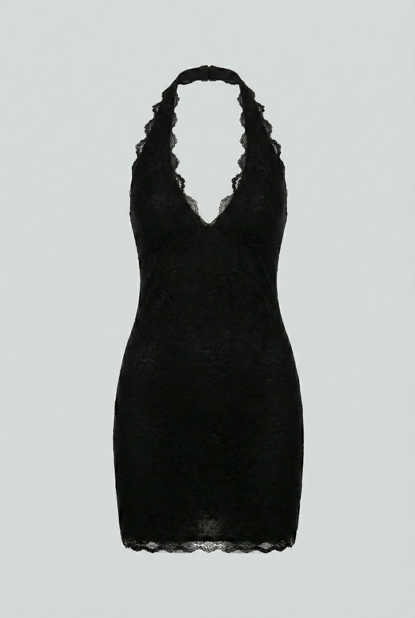 Nina | Lace Mini Dress - ginlerie 0