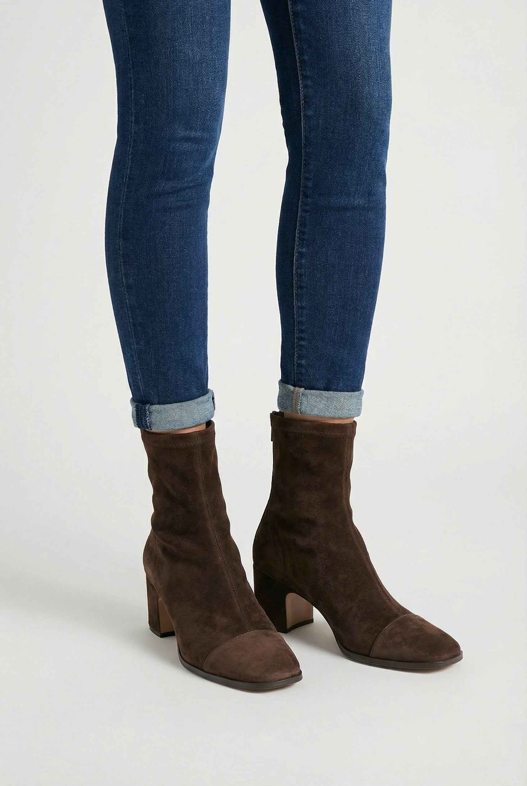 Nina | Mid-Calf Heeled Boots - ginlerie 1