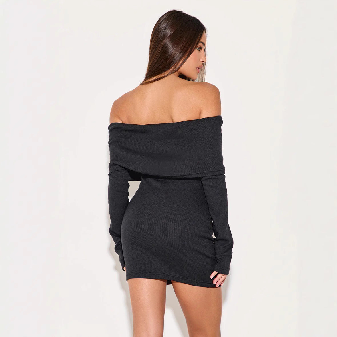 Nina | Off-Shoulder Mini Dress - ginlerie 1
