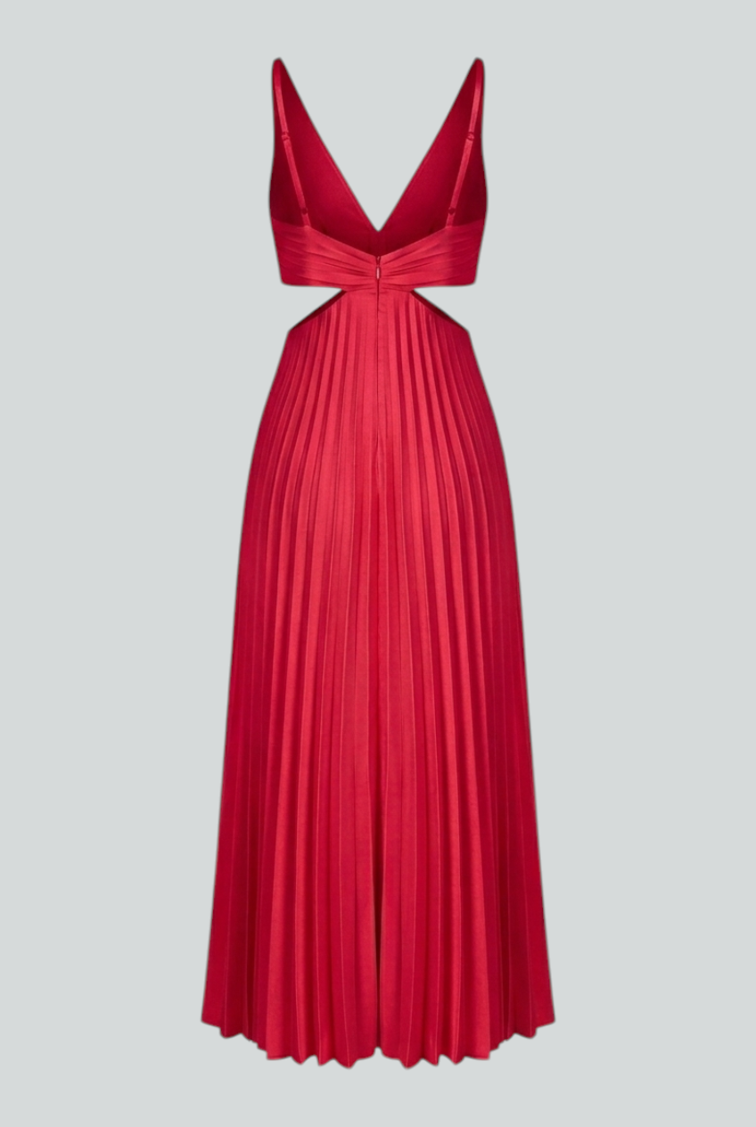 Nina | Pleated Cocktail Dress - ginlerie 5