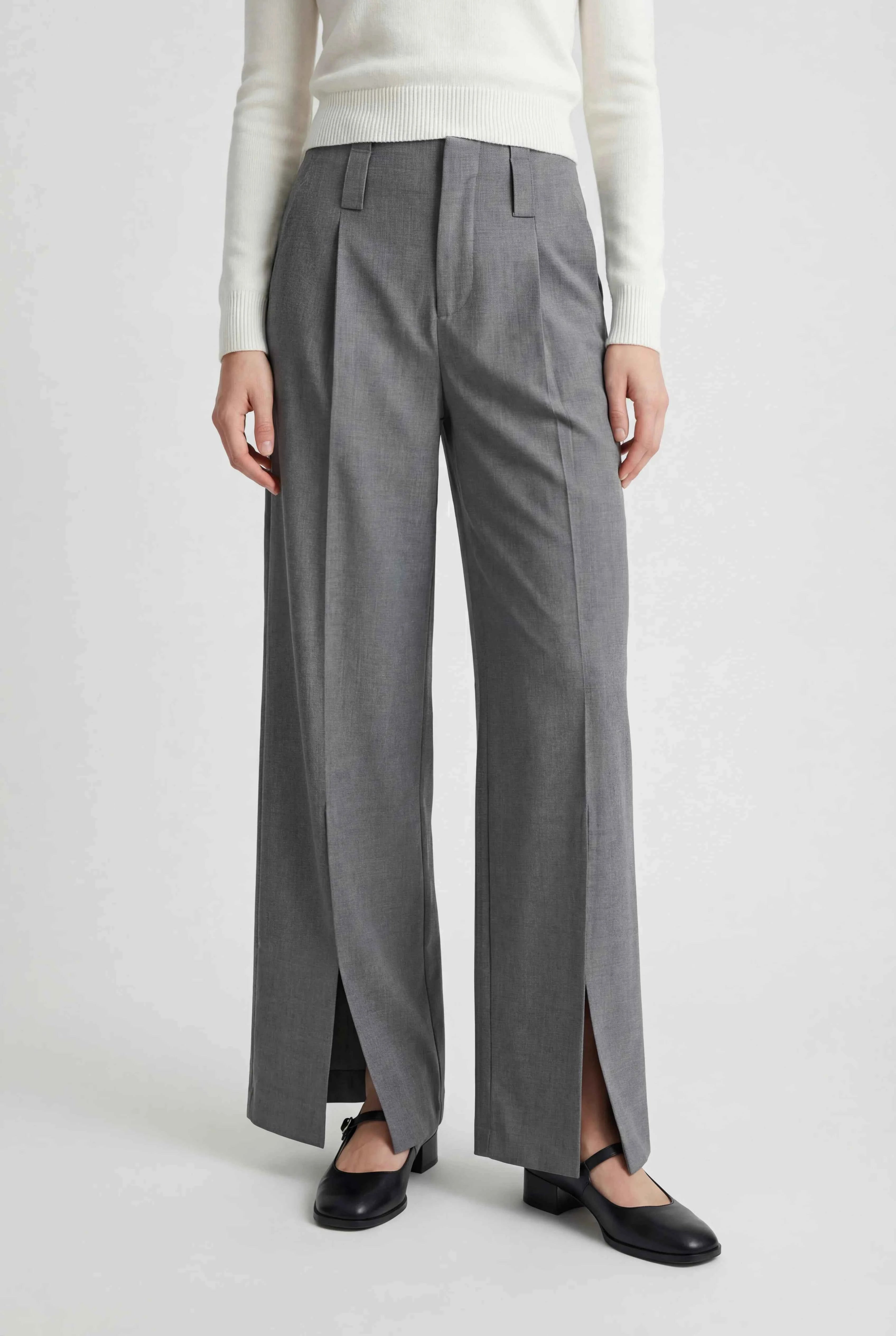 Nina | Pleated Linen Pants - ginlerie 1