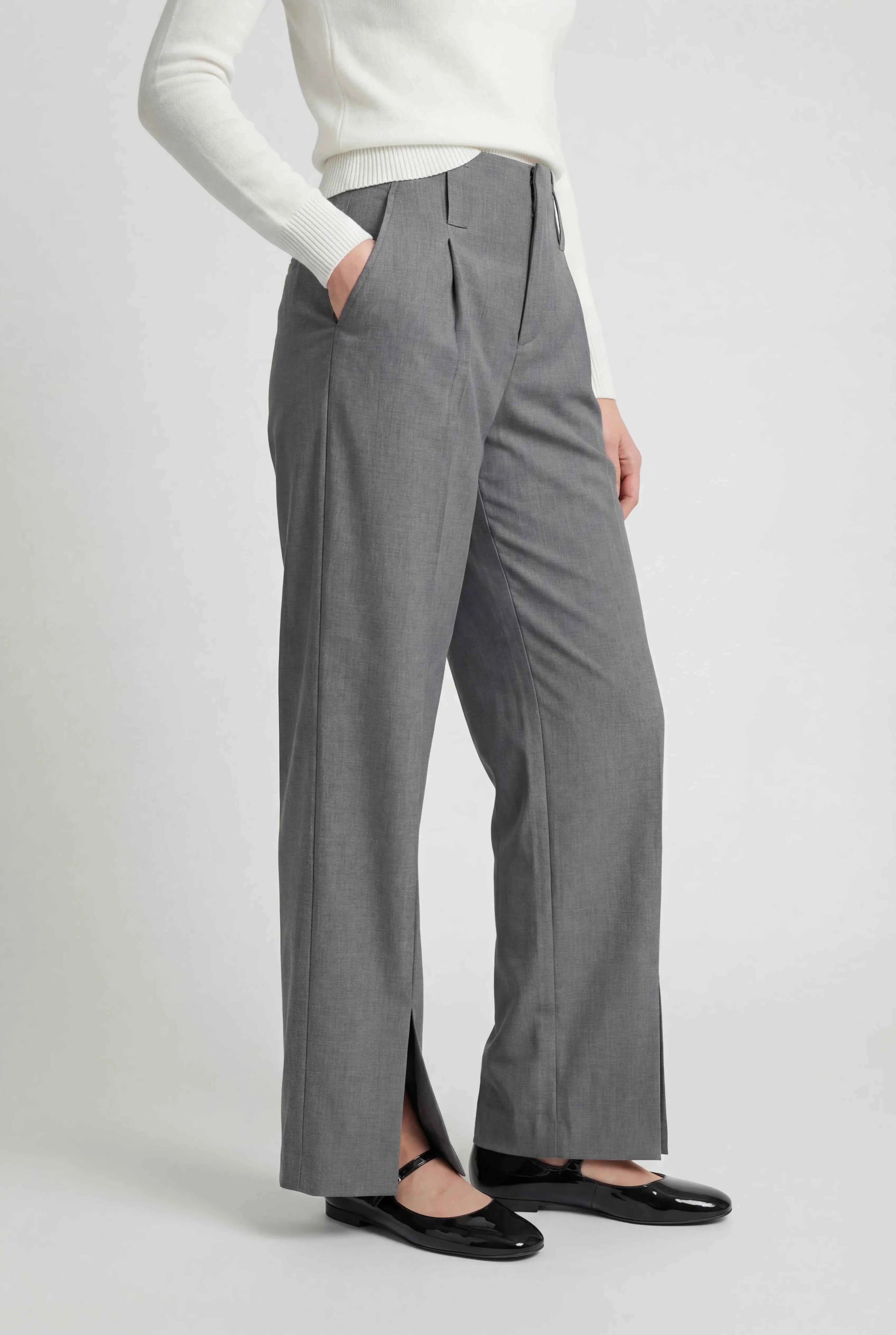 Nina | Pleated Linen Pants - ginlerie 2