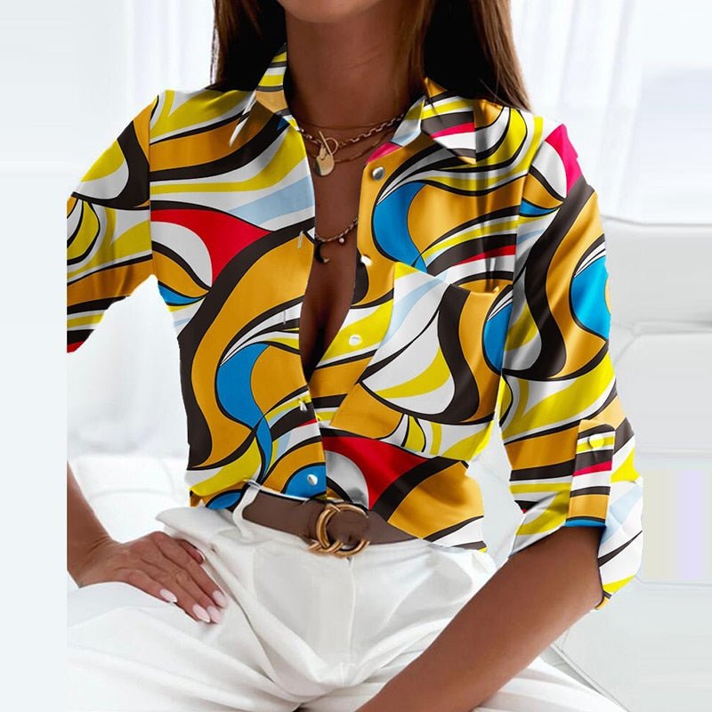 Nina | Printed Going Out Top - ginlerie 10