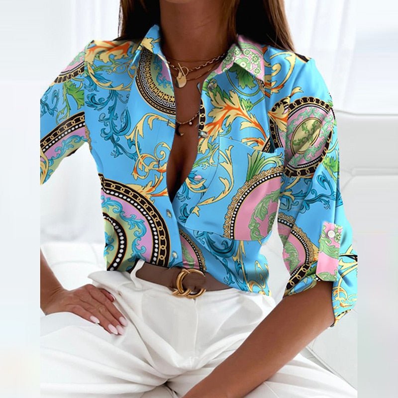 Nina | Printed Going Out Top - ginlerie 8