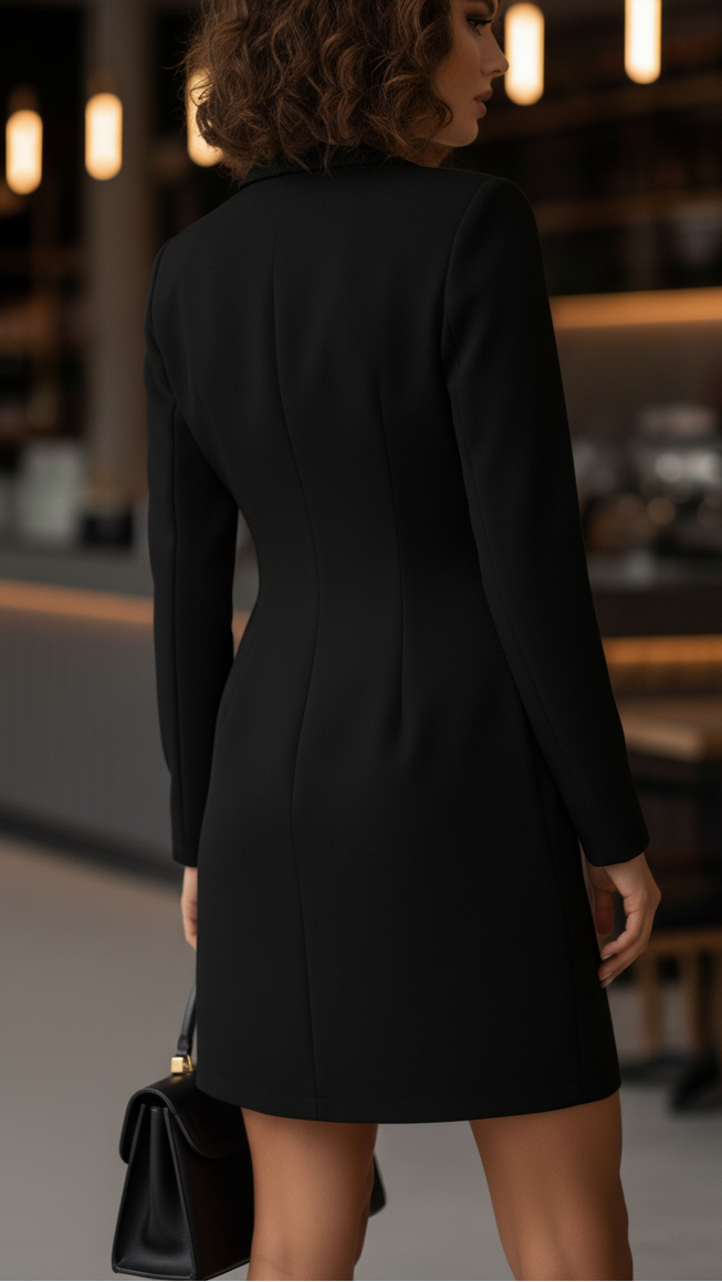 Nina | Tailored Blazer Dress - ginlerie 4