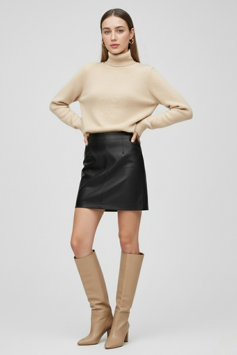 Nina | Turtleneck Sweater - ginlerie 2