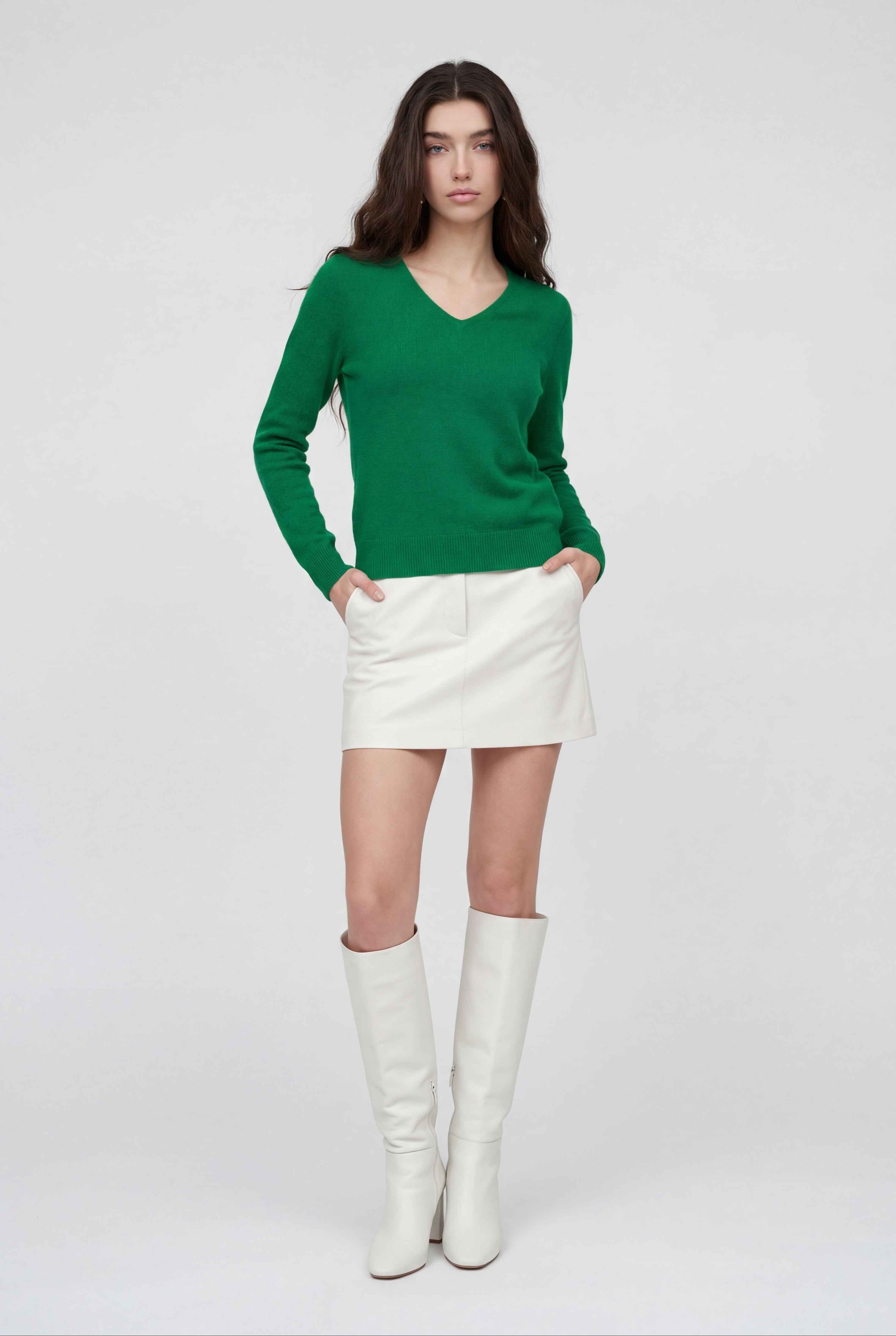 Nina | V-Neck Sweater - ginlerie 2