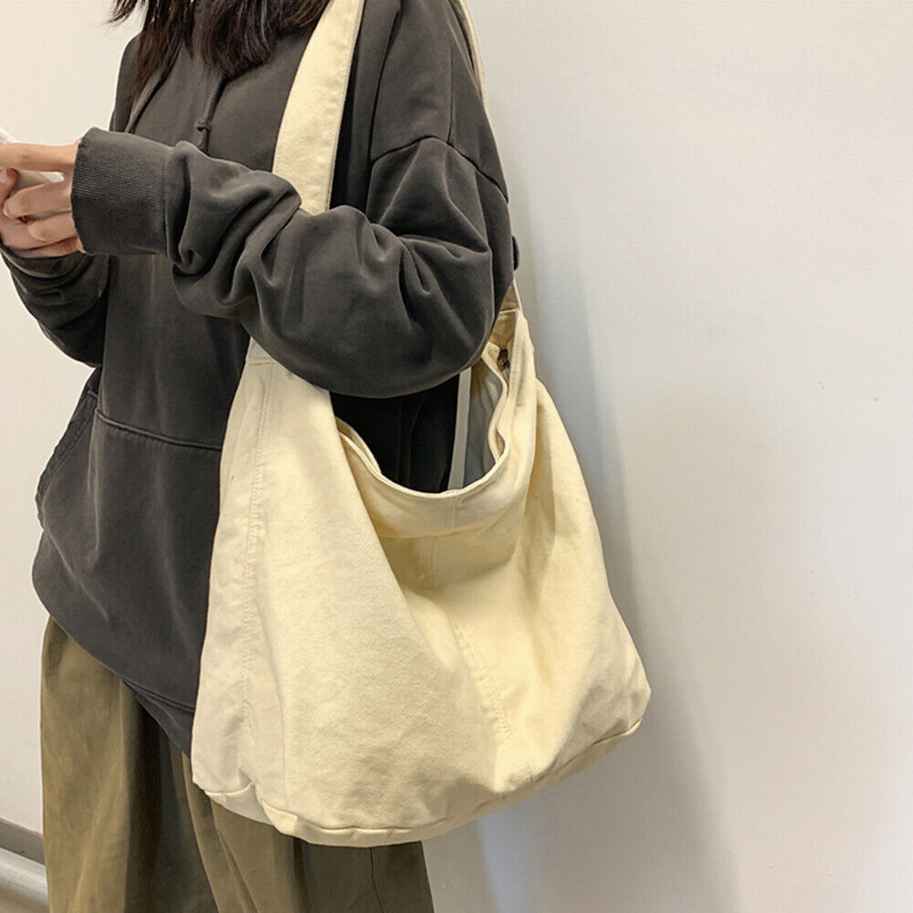 Noa | Oversized Canvas Shoulder Bag - ginlerie 1
