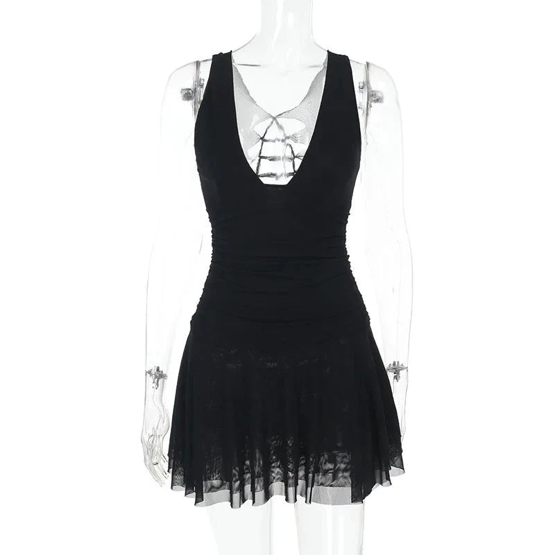 Nova | A-Line Mini Dress - ginlerie 4