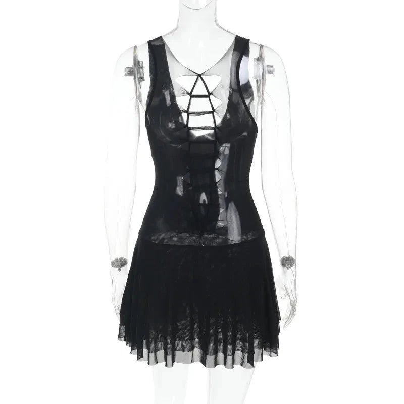 Nova | A-Line Mini Dress - ginlerie 5