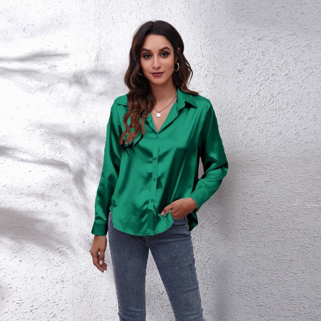 Sage | Silk Blouse - ginlerie 5