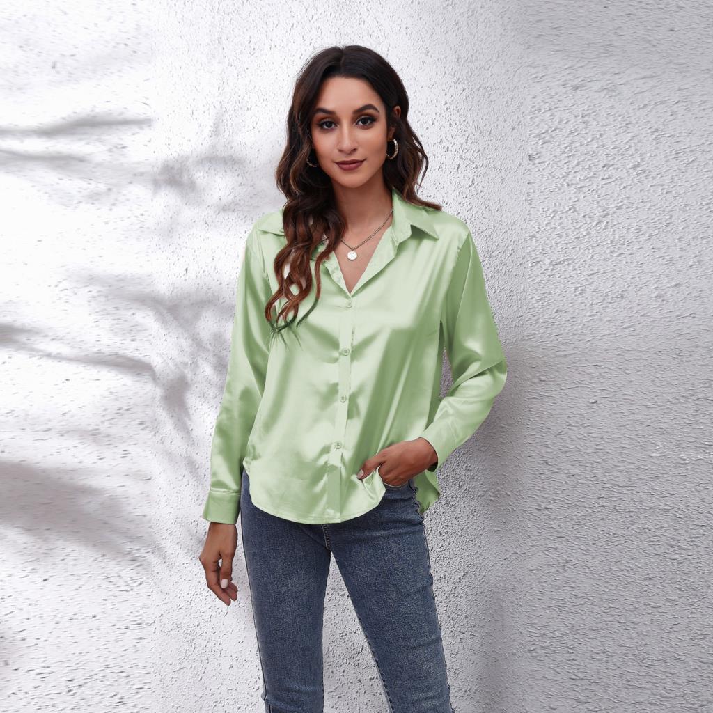Sage | Silk Blouse - ginlerie 6