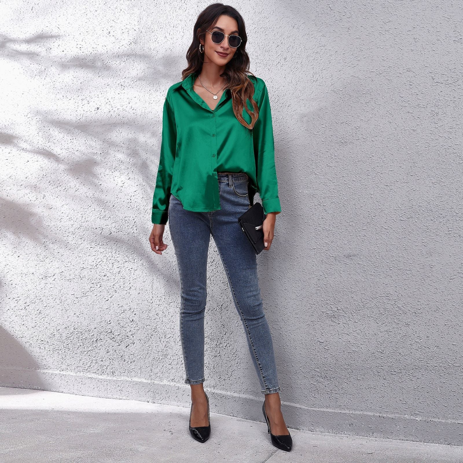 Sage | Silk Blouse - ginlerie 8