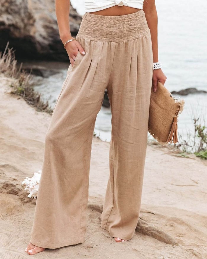 Serena | Wide Leg Trousers - ginlerie 0