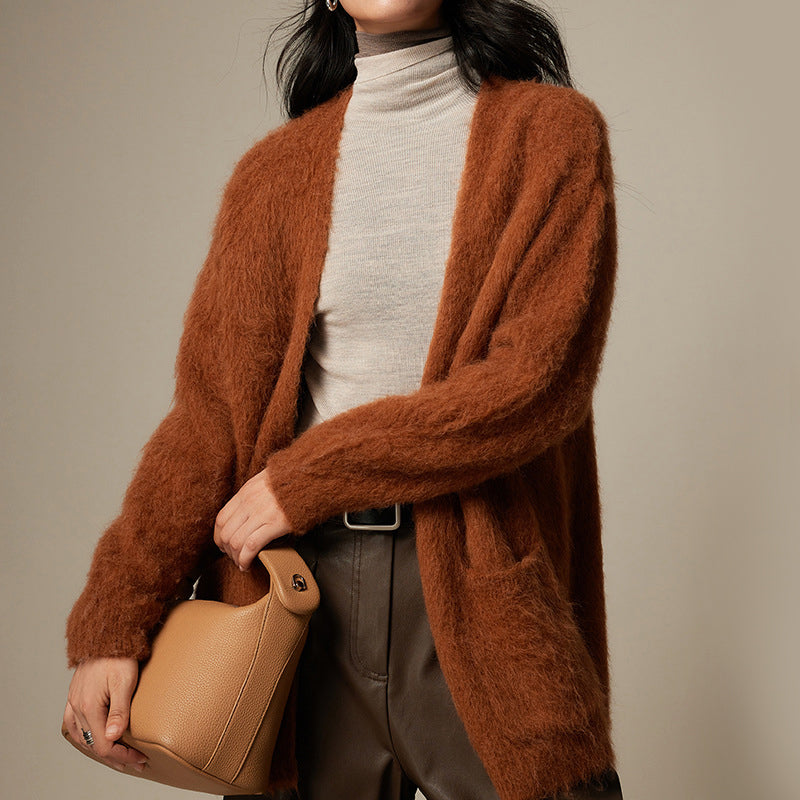 Sophia | Ultra Soft Alpaca Cardigan Sweater - ginlerie 5