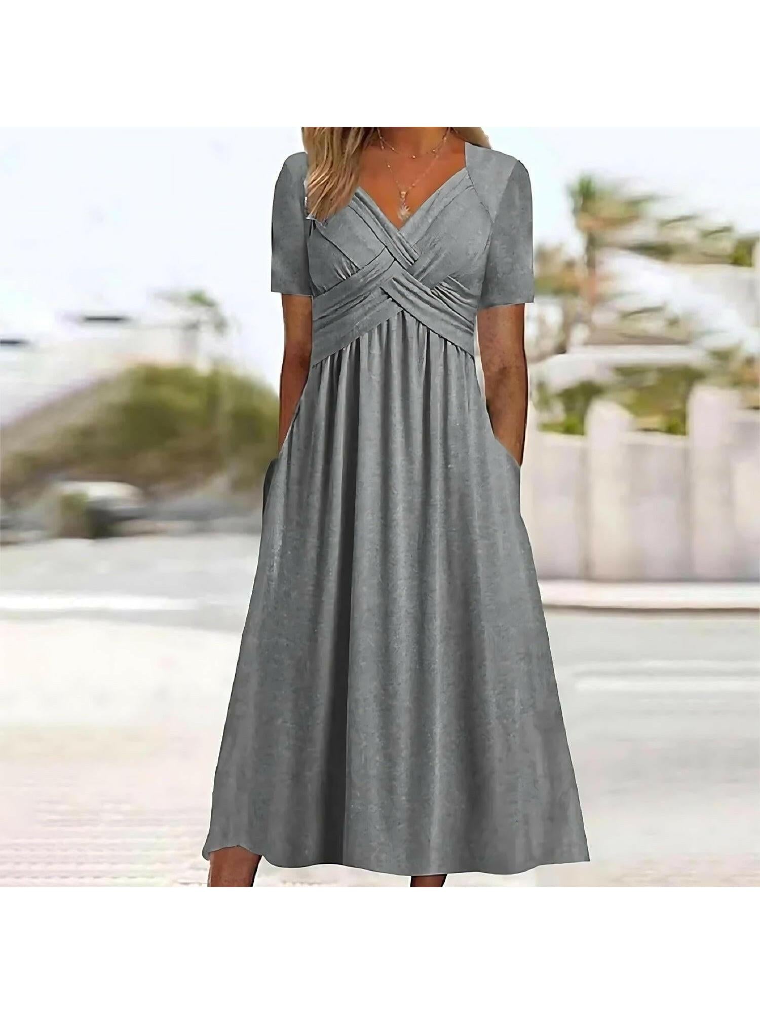 Vera | Long Sleeve Green Midi Dress - ginlerie 2