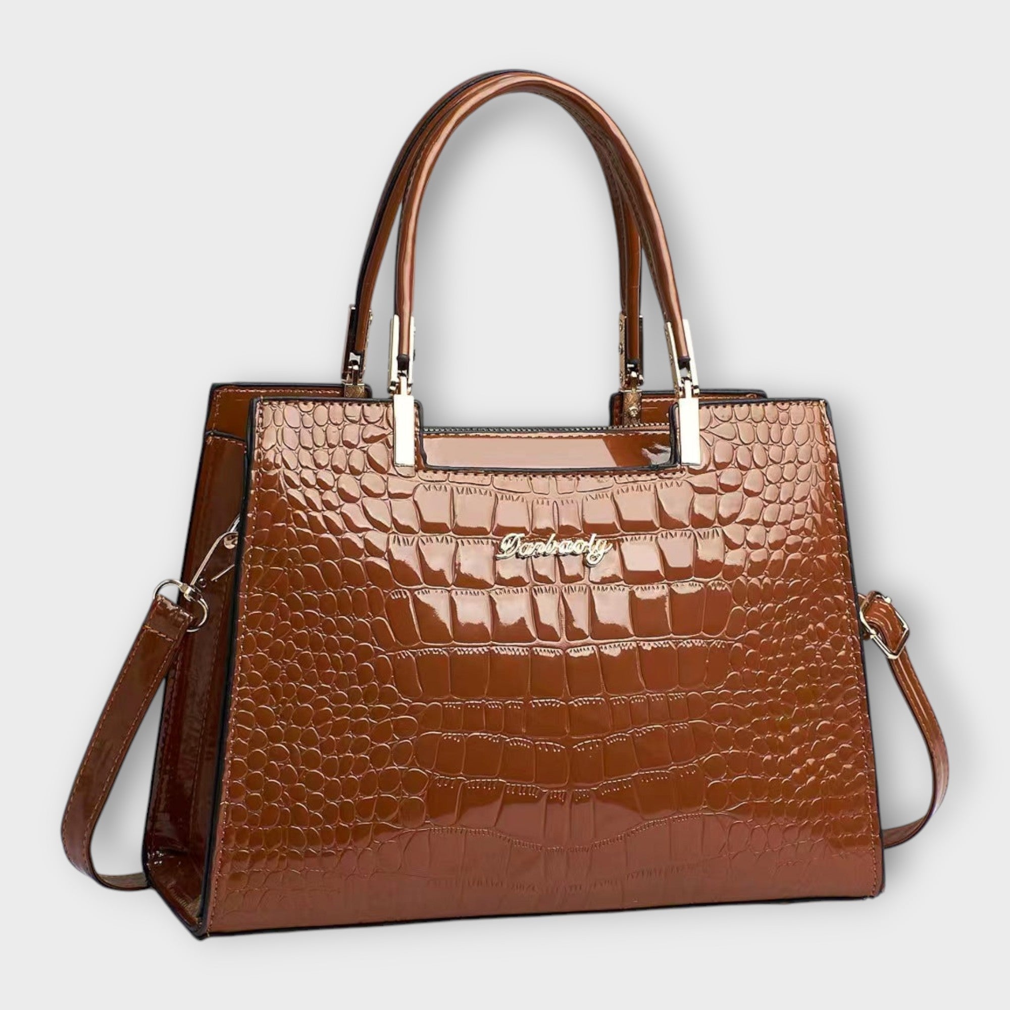 Victoria | Crocodile Pattern Handbag - ginlerie 4