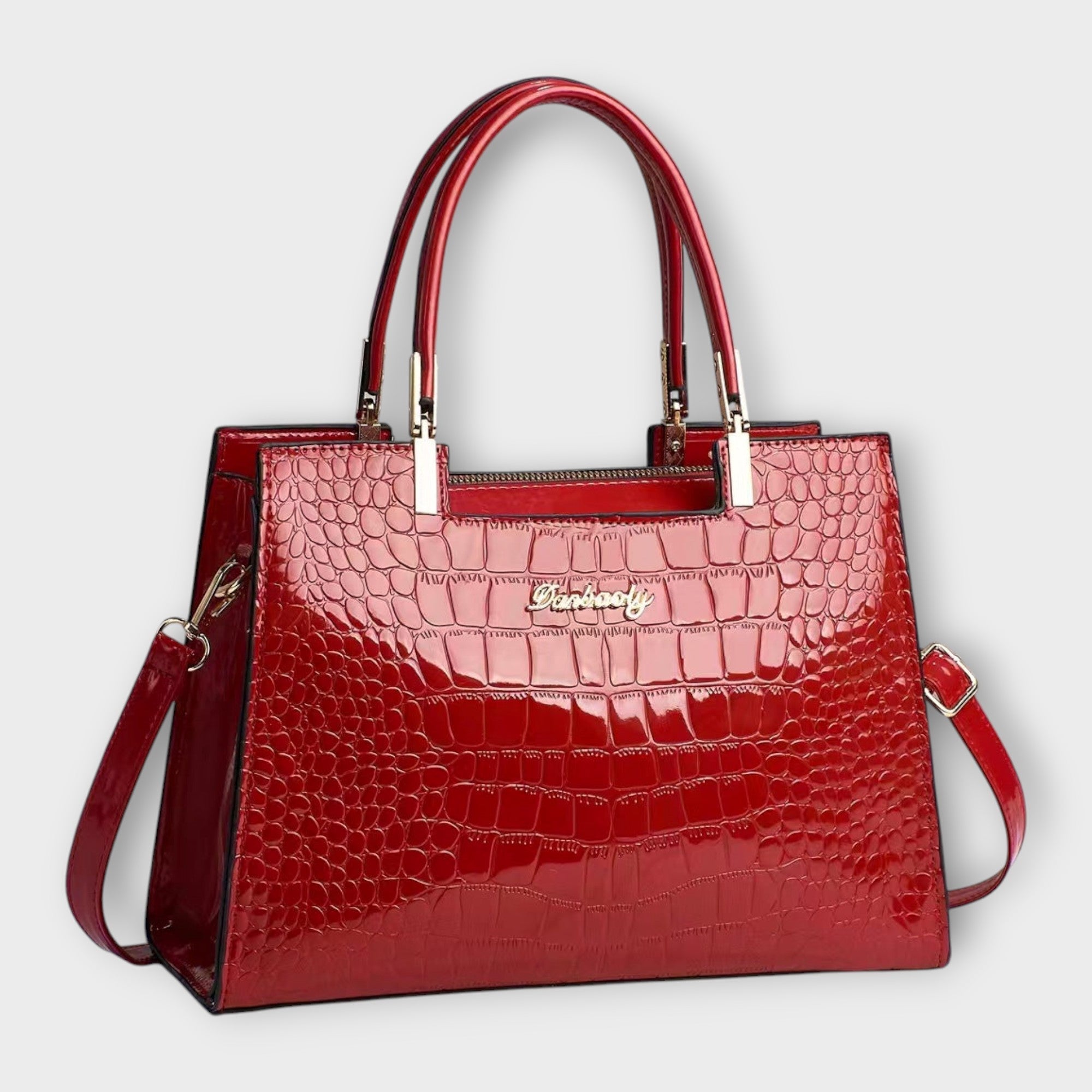 Victoria | Crocodile Pattern Handbag - ginlerie 5