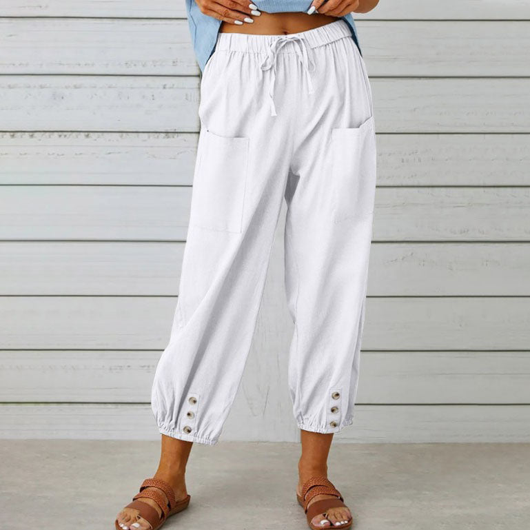 Victoria | Elegant Lightweight Trousers - ginlerie 0