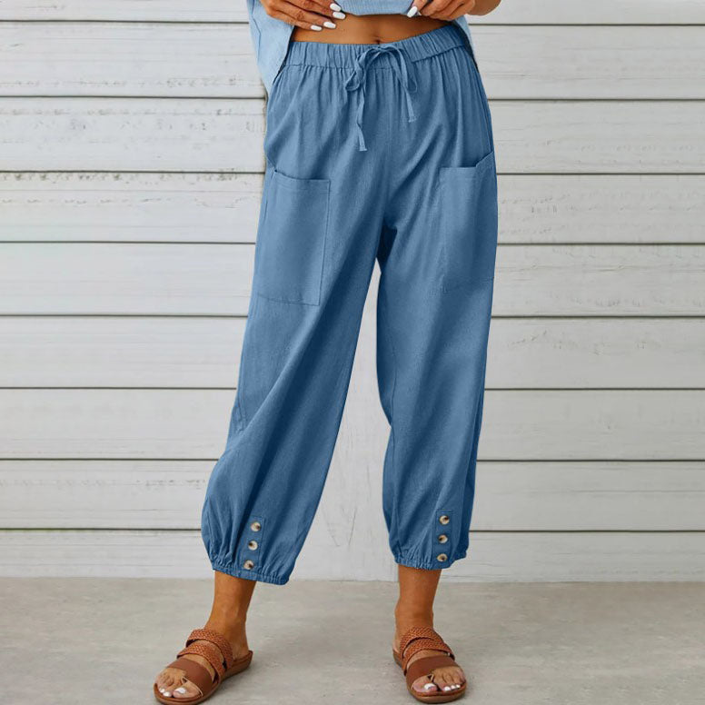 Victoria | Elegant Lightweight Trousers - ginlerie 7