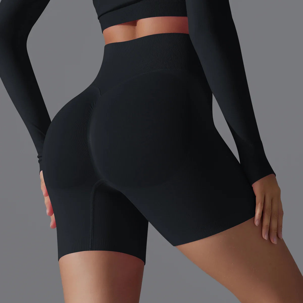 Victoria | High-Waisted Training Shorts - ginlerie 14