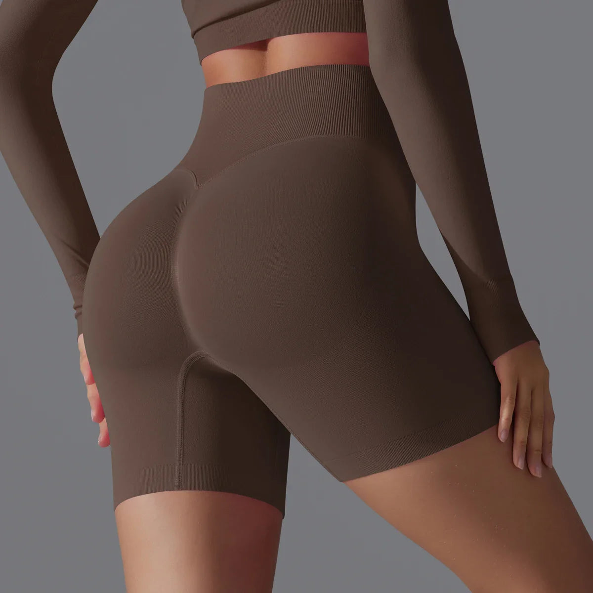 Victoria | High-Waisted Training Shorts - ginlerie 15