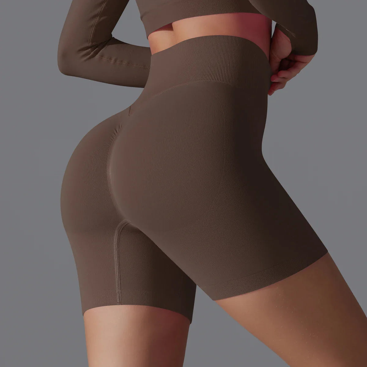Victoria | High-Waisted Training Shorts - ginlerie 5