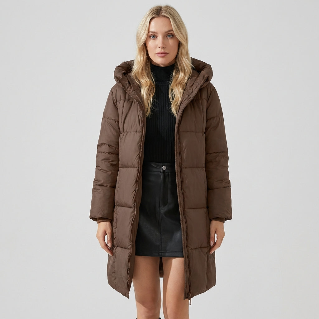 Victoria | Hooded Puffer Coat - ginlerie 1