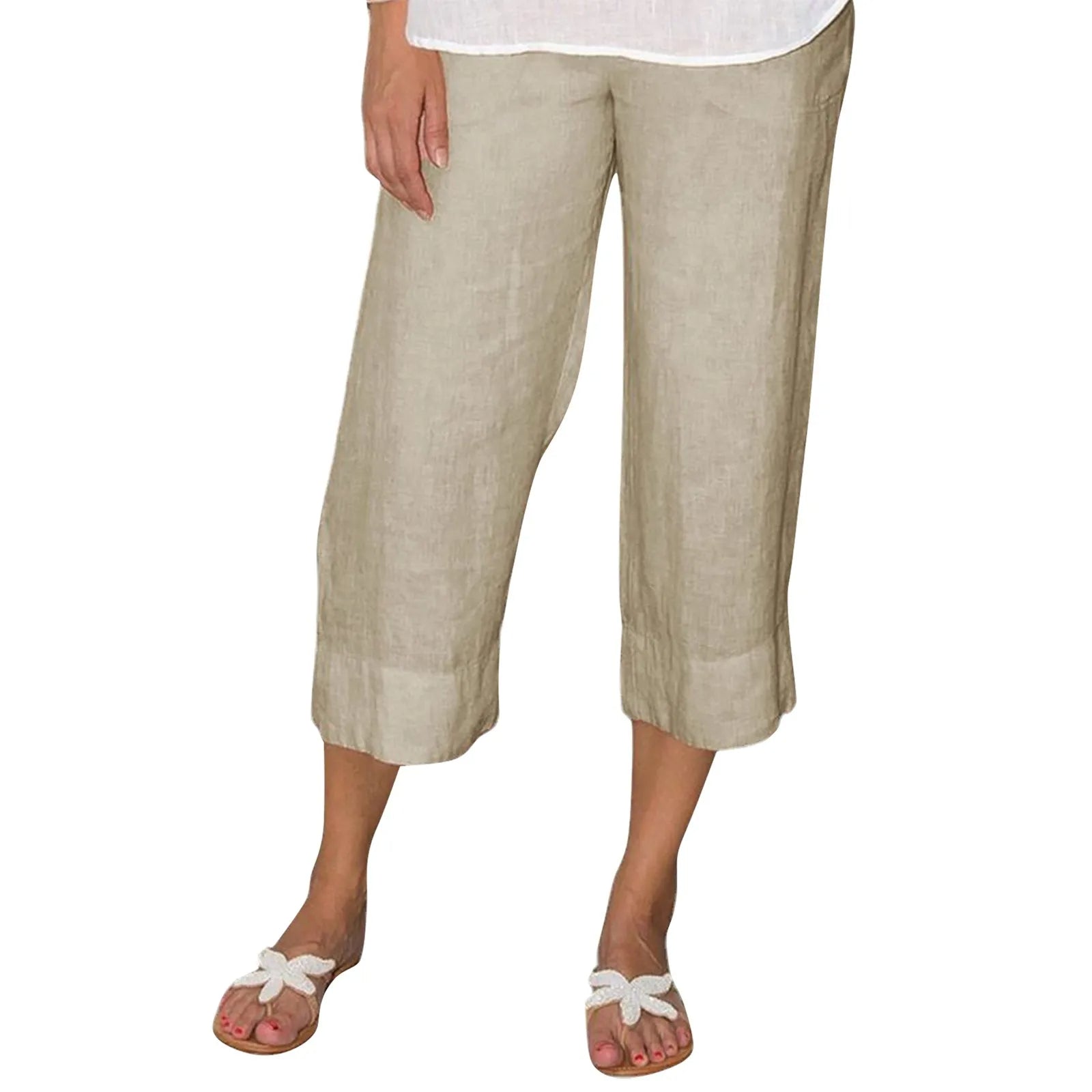 Victoria | Relaxed Linen Trousers - ginlerie 5