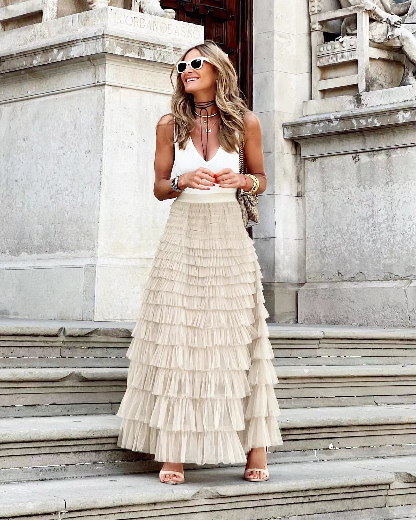 Victoria | Tulle Midi Skirt - ginlerie 8