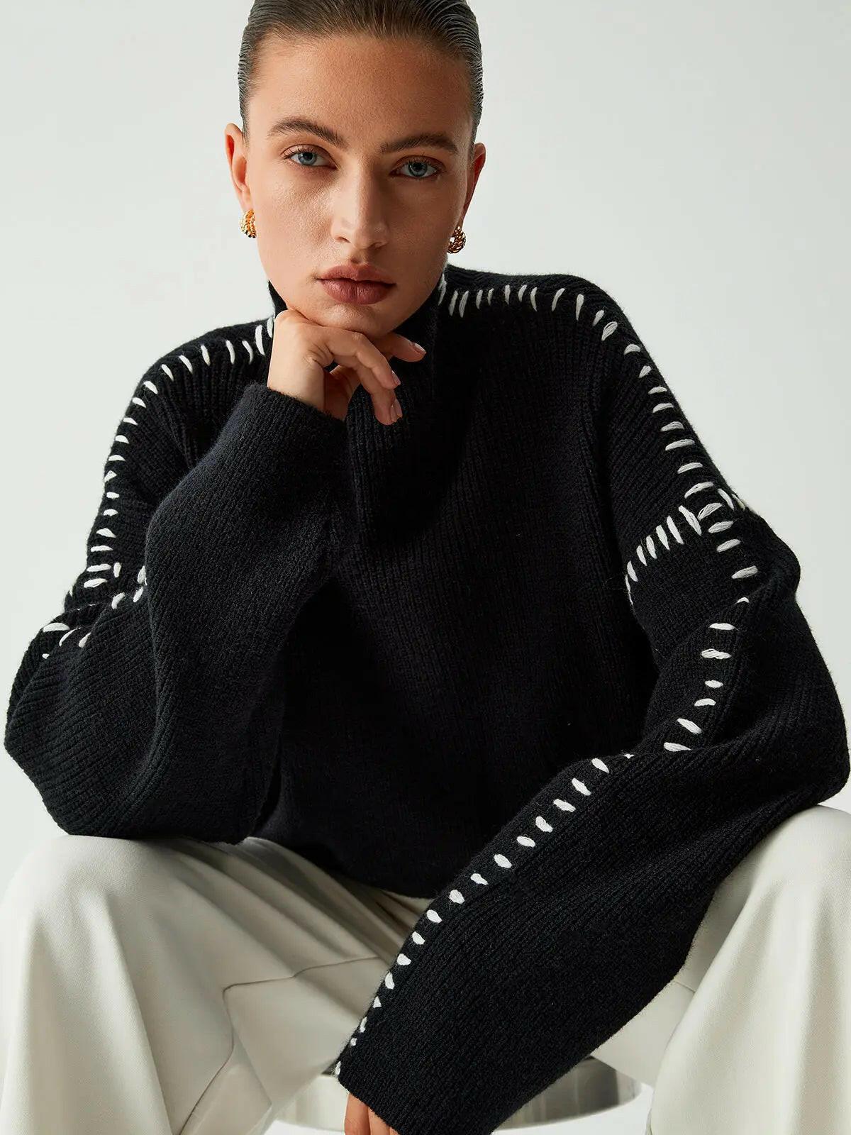 Willow | Cozy Knitted Sweater - ginlerie 2