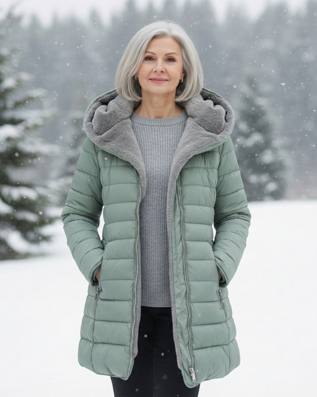 Willow | Fleece-Lined Puffer Jacket - ginlerie 9