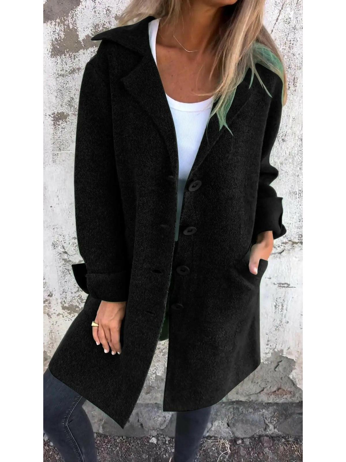 Women's Long Knit Coat – Cozy and Stylish Autumn Layer 10